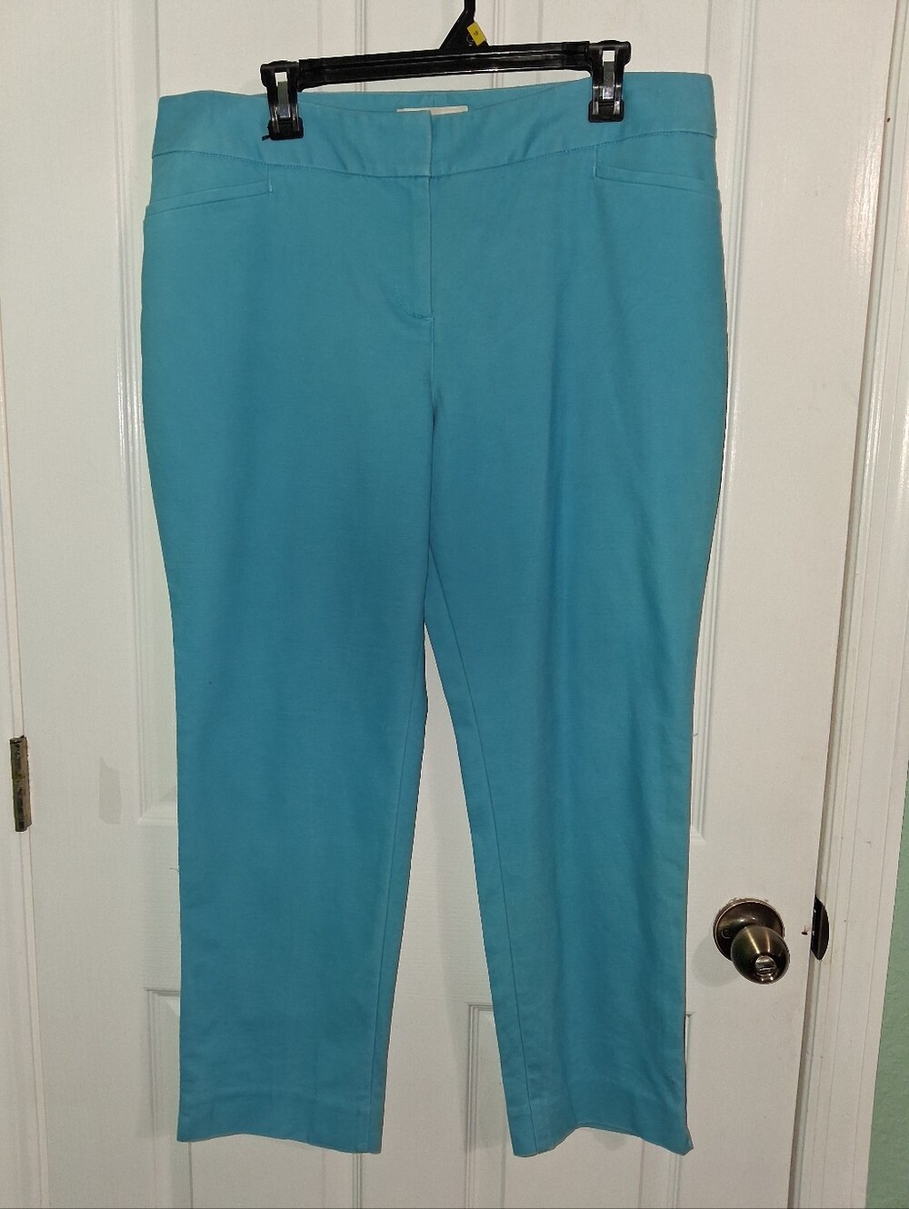 TALBOTS Women's Aqua Straight-Leg Pants SZ 16P
